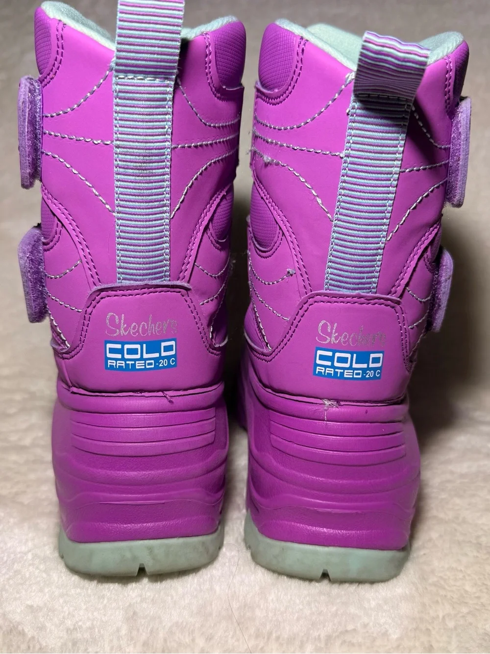 Skechers Girl Snow Slopes-Rainier Days waterproof snow boots purple size 3